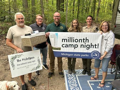Michigan DNR surprises family with 2025’s 1 millionth camp night