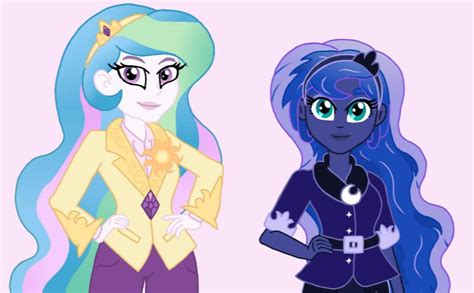 Equestria Girls | Principal Celestia and Vice Principal Luna Redesign ...