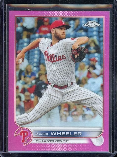 Topps Chrome Pink Refractor Zack Wheeler Ebay