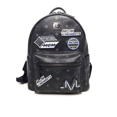 Used Mcm Backpack Small In Black Visetos Rhw Moppetbrandname Atelier