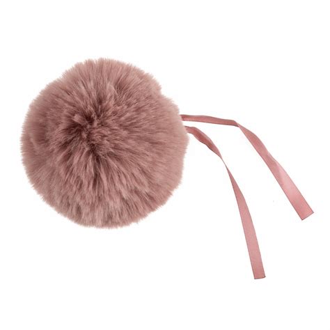 Pom Pom Faux Fur 11cm 1 Piece Pink Trimits Groves And Banks