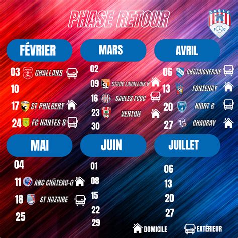 Actualité Le Calendrier N3 Saison 2023 2024 Est Sorti Club Football