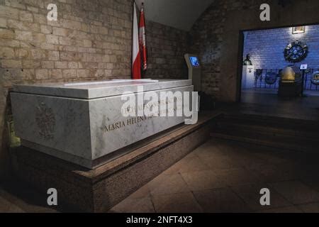 Sarcophagus Of Lech Kaczynski And His Wife Maria And Tomb Of Jozef