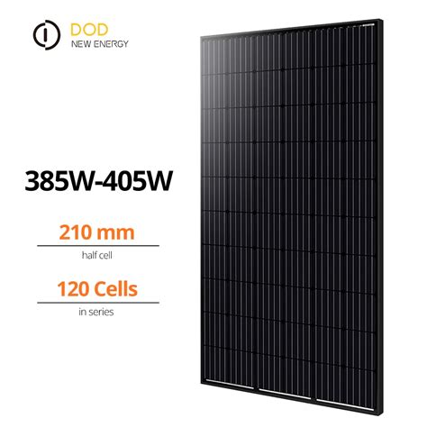 Monocrystalline Pv Panel Set W Full Black Half Cell Perc W W