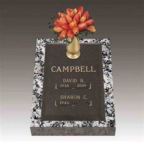 Infinity Modern Deep Bronze Headstone 16 x 24