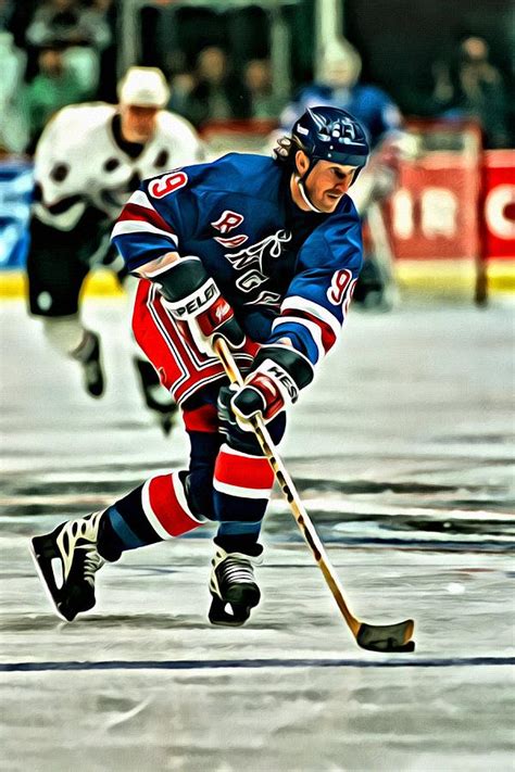 Wayne Gretzky Skating Painting by Florian Rodarte - Fine Art America