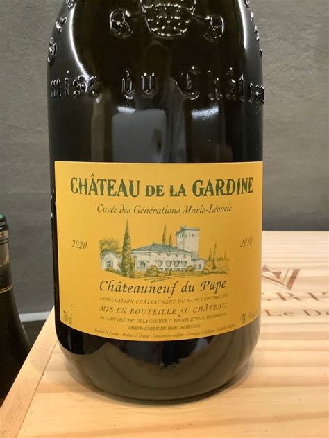 2021 Château de la Gardine Châteauneuf du Pape Cuvée des generations