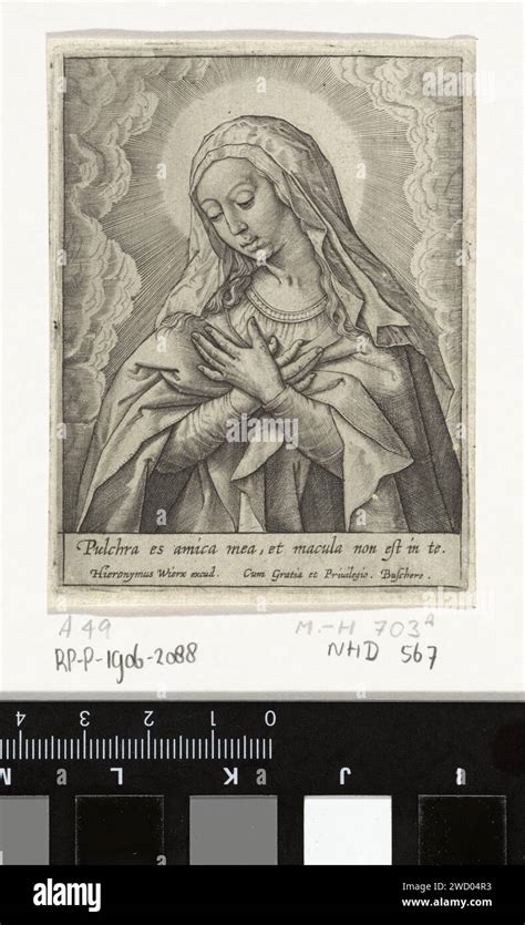 Vierge Marie Hieronymus Wierix 1563 Avant 1619 Imprimer La Vierge