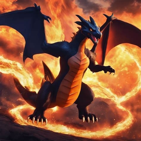 Premium Photo | Charizard The Majestic Fire Dragon Pokemon