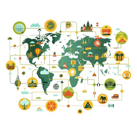 Globalização Imagens Para Imprimir - Estilo Simples De Conceito De Infográfico De Globalização PNG ...