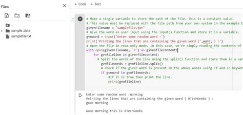 Python Program To Print Lines Containing Given String In File BTech Geeks