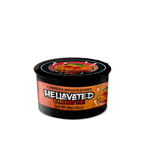 Hellavated Cherry Pie 1pc Gummiez 100mg Weedmaps