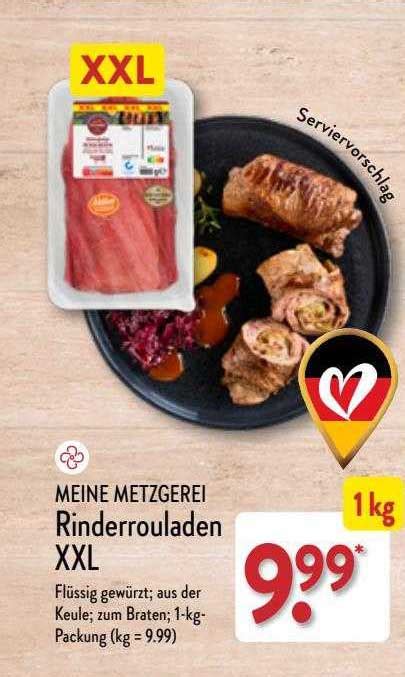 Meine Metzgerei Rinderrouladen Xxl Angebot Bei Aldi Nord Prospekte De