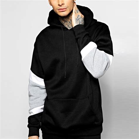 Wholesale 100 Cotton Blank Plain Hoody Men Custom Printed Pullover