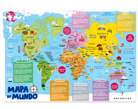 Quebra Cabeça Mapa do Mundo