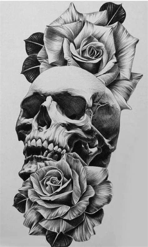 Skull Rose Tattoos Skull Girl Tattoo Rose Tattoos For Men Men