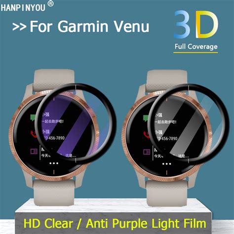 1 2 3 5 Pcs For Garmin Venu 2 2S Watch Full Cover HD Clear Anti