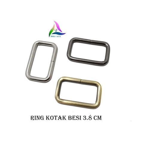 RING KOTAK TAS BESI UKURAN 3 8 CM TEBAL 12 PCS Lazada Indonesia