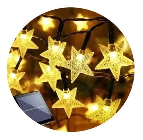 Guirnaldas Led Solares Estrella Decoraci N Navide A