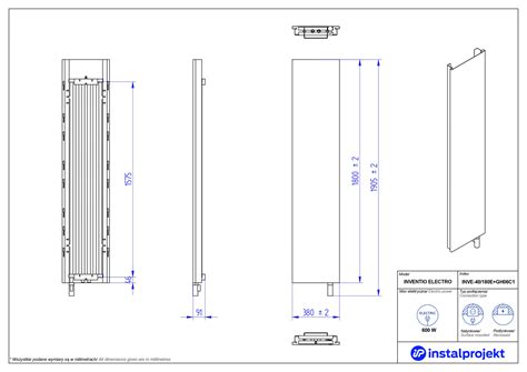 Instal Projekt Inventio Electro Grzejnik Elektryczny X Cm Bia Y