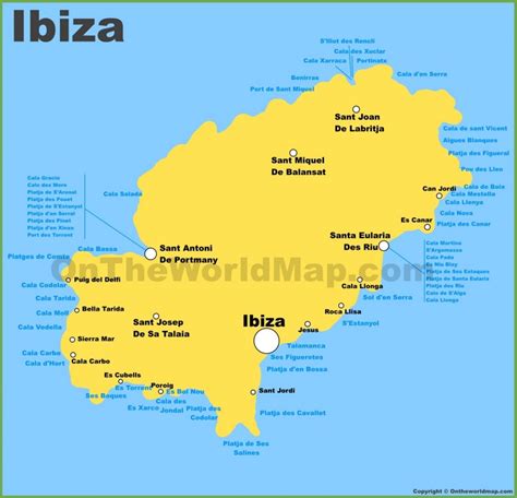 Ibiza Maps | Balearic Islands, Spain | Map of Ibiza