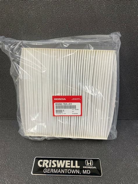 Genuine OEM Honda Cabin Air Filter Element 80292 TBA A11 EBay