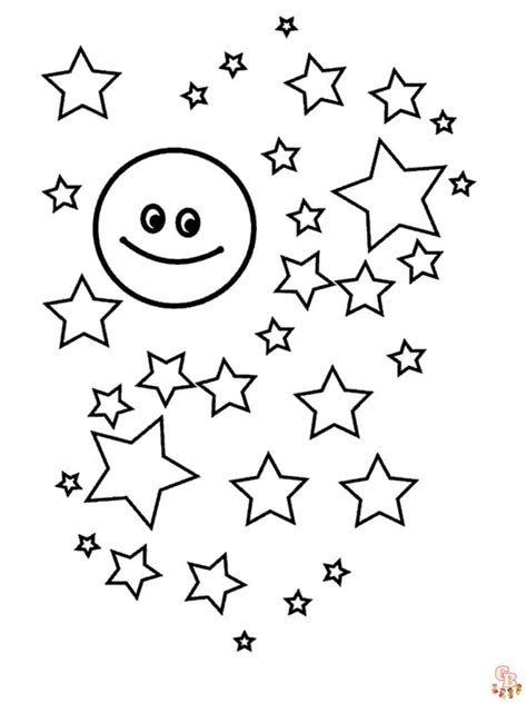 Best Star Coloring Pages for kids - GBcoloring