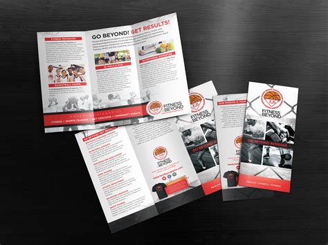 Fitness and Sports Trifold Brochure Design - Brochure Design and ...