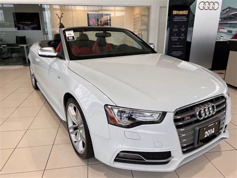 2014 S5 Convertible White Body Black Top Red/Black Leather Interior ...