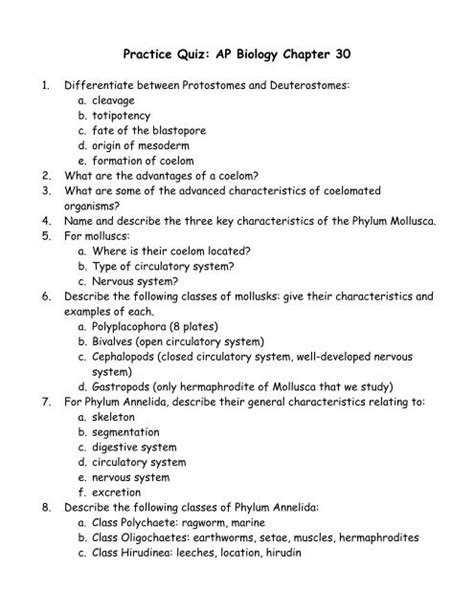 Ap Biology Chapter 7 Test