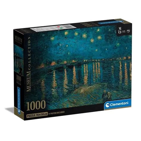 Puzzle Vincent Van Gogh Notte Stellata Sul Rodano Pezzi