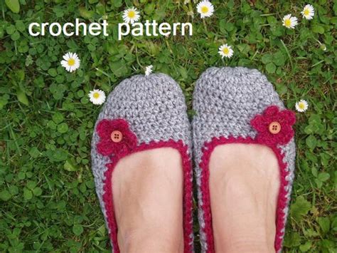 Adult Slippers Crochet Pattern Pdfeasy Great For Beginners Etsy