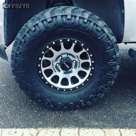 2012 Chevrolet Silverado 1500 With 17x85 0 Method Nv And 35125r17 Nitto Trail Grappler And