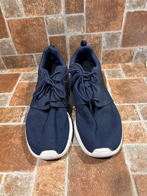 Nike Roshe Run Mens Size Midnight Navy Mesh Athletic Running Shoes