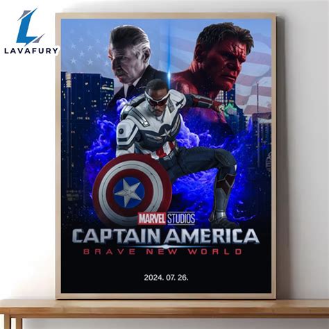 Captain America Brave New World Poster Canvas - Lavafury