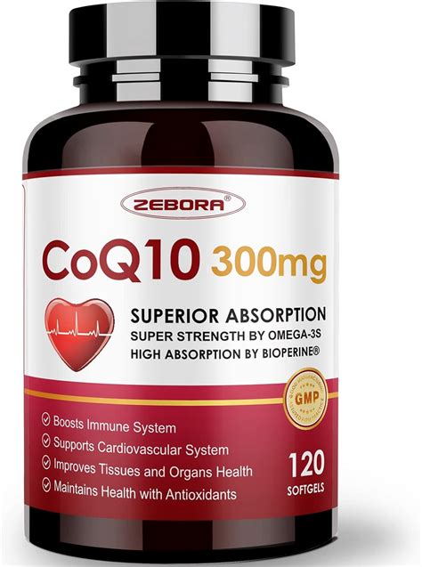 Zebora Coq Mg Softgels Con Pqq Bioperina Y Omega Porciones