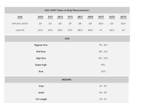 Flying Monkey Jeans Size Chart Hosted At ImgBB ImgBB