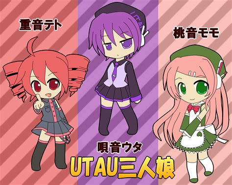 Kasane Teto Utane Uta And Momone Momo Utau Drawn By Sironagi