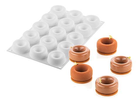 Moule silicone 12 savarins Oblio Ø 5 cm Silikomart Meilleur du Chef