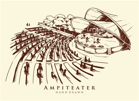 Hand Drawn Amphitheater Illustration 172795 Vector Art at Vecteezy