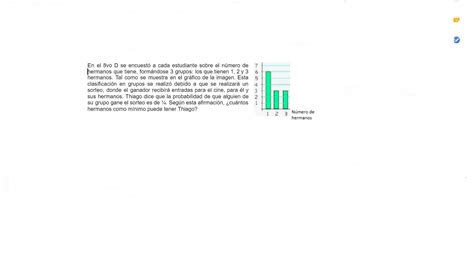 En El Vo D Se Encuest A Cada Estudiante Sobre El N Mero De Hermanos