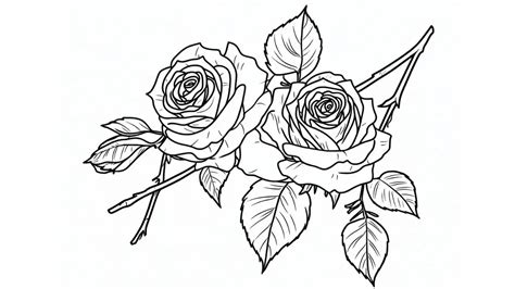 Coloriage Rose En Ligne Gratuit Et Plein De Douceur