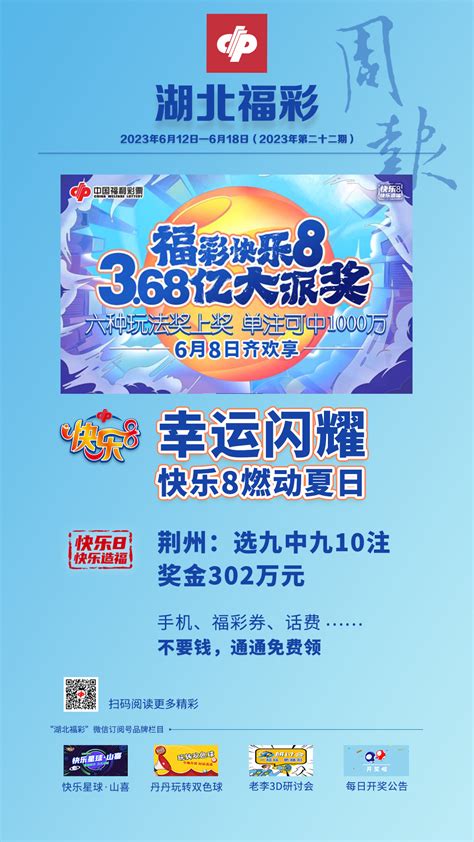 精彩海报湖北福彩每周要闻2023年6月12日6月18日 湖北福彩官方网站