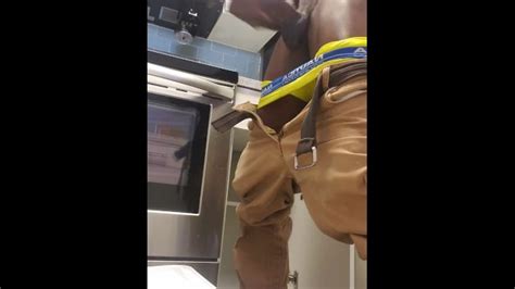 The Nasty Maintenance Man Milking That Big Ass Dick Again Very Cummy Ending