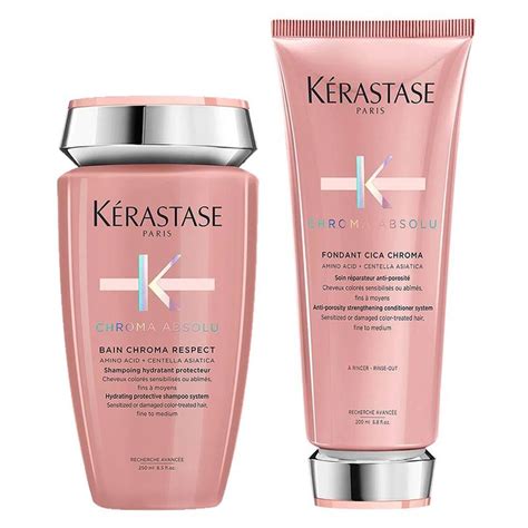 Kit Kérastase Chroma Absolu Shampoo Condicionador Época Cosméticos