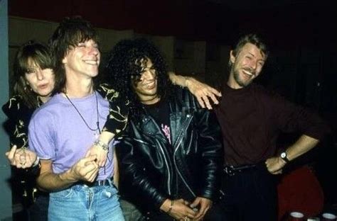 Slash And David Bowie David Bowie Born Ian Hunter Chrissie Hynde Mick