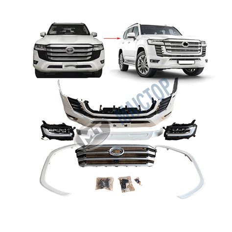 Maictop Car Accessories Facelift Front Face Bumper Body Kit For Land Cruiser Lc 300 Lc300 Low