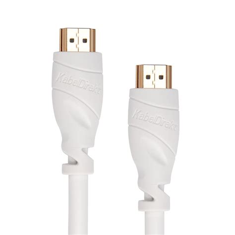 Kabeldirekt Feet White Hdmi Cable P K D High Speed With