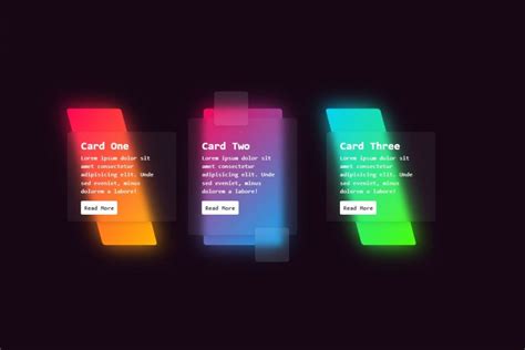 Css Glowing Gradient Glassmorphism Card Hover Effect Wp Coders Club