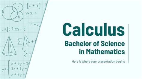 Calculus - Bachelor of Science in Mathematics